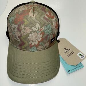 PrAna Lower Pines Trucker Cargo Green Horchata Adjustable Hat